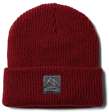 Columbia Unisex Whirlibird Cuffed Beanie-Mütze, Roter Jaspis meliert, Einheitsgröße