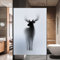 GuiSoHn Fenster Milchglasfolie Statische Fensterfolie Hirsch Selbsthaftend Blickdicht Sichtschutzfolie Fensterfolien Anti-Uv Folie Für Zuhause Badzimmer Oder Büro 90x200cm