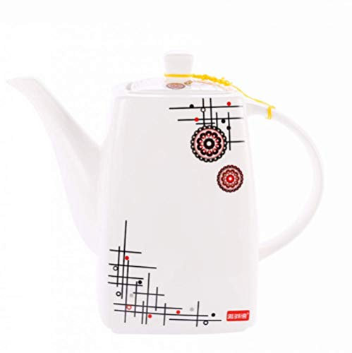 Ceramic Teapot Ceramic Teapot Cool Kettle Large-Capacity Filter Teapot for Bulk Tea and Tea Bags Suitable for Any Occasion-B