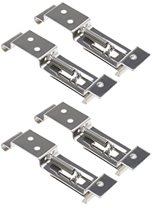 Create idea 4 Stück Nummernschildhalterungen Rahmen Nummernschild Clips Federhalter LKW Auto Anhänger Geladene Halterung Einfache Installation Langlebige Edelstahlkonstruktion