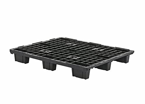 SARO Kunststoffpalette – 120×80 cm – 9 Füße – Stapelbar – 2500 kg statisch / 1000 kg dynamisch – -20 °C bis +60 °C – Modell KP 800