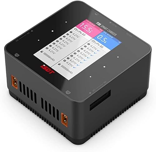 ISDT P30 Smart Lipo Ladegerät,1000 W x 2 30 A x 2 Dual-Kanal-Bluetooth-Lipo-Akku-Ladegerät,Entlader,RC-Schnellladegerät für Life,Lilon,LiPo 1~8S,LiHv 1-7S,Pb 1-12S,NiMH,Cd 1-16S Batteries