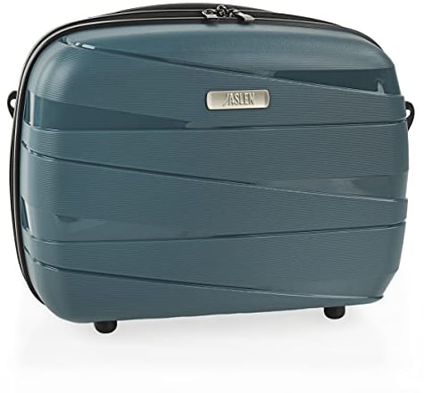 JASLEN - Kosmetikkoffer Hartschale Groß, Beautycase Damen, Trolley & Handgepäck Koffer: Beauty Case Hartschale, Kosmetik Koffer, Kosmetiktasche Groß - Ideal für Reisen!, Metallic Blau
