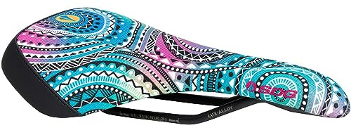 SDG Allure V2 Women’s Bike Saddle – Cornish Surf Print | Lightweight Comfort Cut-Out MTB/Road/Commuter Seat with EVA Foam & Lux-Alloy Rails