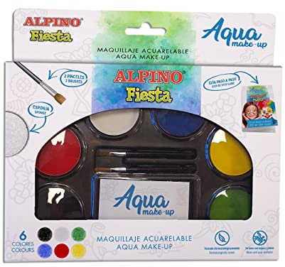 Paleta Maquillaje alpino acuarelable Pro 6 Colores Surtidos