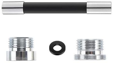 FngyuyeUIB 30cm Wasserhahn Verlängerung, Wasserhahn Verlängerung Um 360 Grad drehbarer, Flexible Water Tap Extender, Flexibler Wasserhahn Aufsatz Schlauch, für Bad Küchenarmatur Düse Filter Adapter