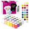 7 Artists Pintura Textil 24x20 ml Pintura para Tela | Pintura Textil Permanente y Lavable | Pintura Textil para Ropa | Pintura para Tela Permanente y Lavable | Pintura de Tela | Pintura para Ropa