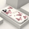 LEECG für iphone 11 Pro Max Hülle Seite kreatives Design Drucke Schlanke Weiche Schützende Handyhülle iphone 11 Pro Max 6,5 Zoll-Schmetterling Weiß