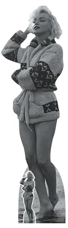 Star Cutouts SC2384 Marilyn Monroe Beach 1962 Vintage Cardboard Cutout – Iconic Photo Display for Marilyn Monroe Gifts & Home Décor