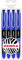 Zebra Fuente - Disposable Fountain Pen - 1.0mm Fine Nib 0.6mm Line Width - Wallet of 4 (Blue)