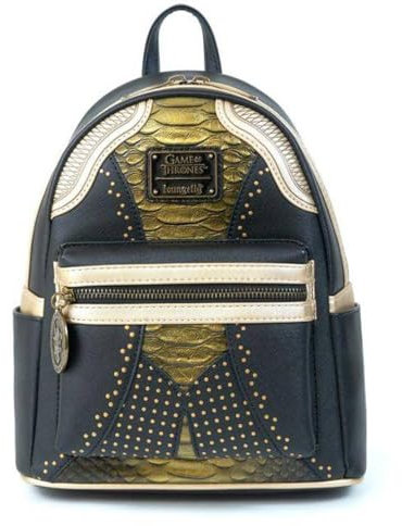 Loungefly Game of Thrones Cersei US exklusiver Rucksack, mehrfarbig, 22,9 x 26,7 x 11,4 cm, klassisch, Mehrfarbig, 9 x 10.5 x 4.5 Inch, Classic