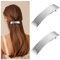 2 Stück Französische Haarspangen, Damen Haarspange, Haarclip Gold, Gold Dutt Haarspange Metall Haarhalter Clips Dekorativer Haarschmuck für Frauen und Mädchen (Silber2)