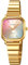 findtime Damenuhr Analog Quarz Eckig Elegant Armbanduhr Damen mit Edelstahlarmband Klein Silber Gold Uhren Damen Buntes Zifferblatt Schmuck Fraurn Uhr Armreif Rosegold