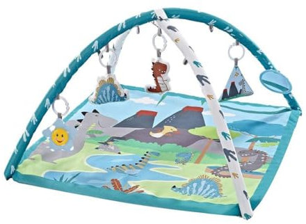 Chipolino Spielbogen Tiere, Musikfunktion, 5 Hängespielzeuge, Krabbeldecke, Farbe:türkis