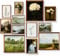 dazongweihan 12 Stück Vintage-Wandkunst-Dekor, Vintage-Poster für Zimmer, ästhetisches Bild, eklektisches französisches Landhaus-Dekor, rustikale Wandkunst, botanische Malerei