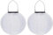 Lampions Solar Außen Wetterfest, Yeehliny Solar LED Laterne Wasserdicht Nylon Hängende Gartenlaterne, Solarlampions für Außen, LED Lampion Solar Lichterkette Aussen (20cm/2 Stück/Weiß)