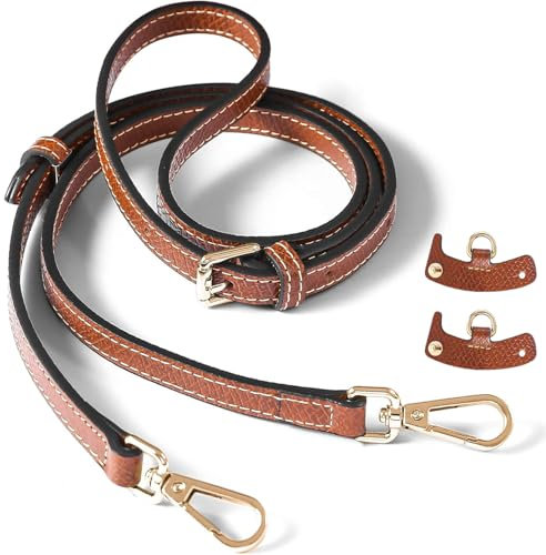 Schultergurt für Longchamp Tasche Damen, Eozfly Taschengurte Zum Wechseln, Rindsleder Riemen Tragegurte, Mini Bag Straps Schultergurt für Taschen Handtasche Damen und Herren