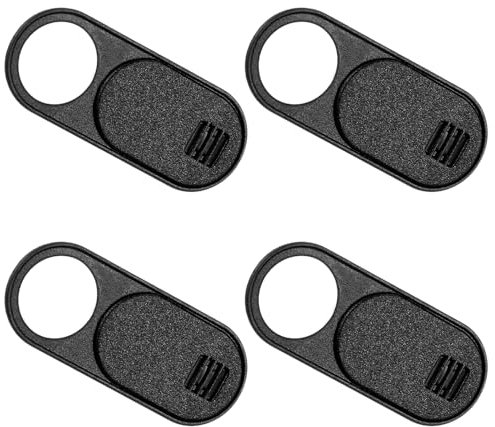 AOZUO 4PCS Webcam Cover, Ultra Thin Laptop Camera Cover Slide Cell Phone Camera Blocker Slider Camera Privacy Cover Protect Your Privacy Security for Computer PC Tablet Accessories