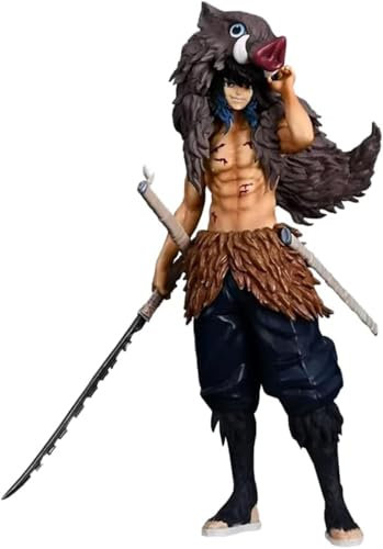 LIRUOXI für Mitsuri Figur Handmade PVC Anime Cartoon Charakter Modell Statue Figur, Desktop Ornamente Dekorationen Geschenke für Fans (Hashibira Inosuke)
