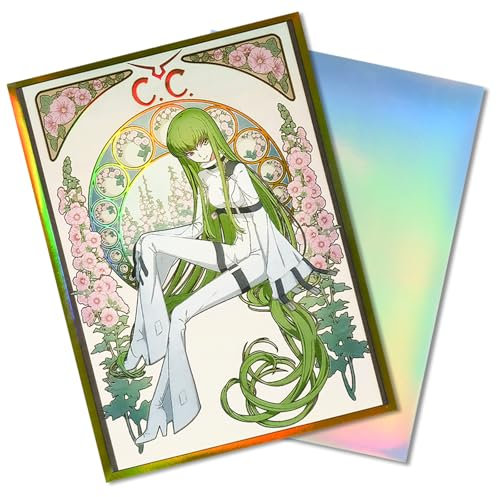 60 PCS Anime Card Sleeves for MTG/PTCG/TCG, 67mm X 92mm Card Sleeves Compatible with Standard Size Board Game Trading Cards