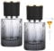 Segus Refillable Perfume Bottle, 2 Pcs 30ml Travel Spray Bottle, Empty Perfume Dispenser in Glass, Fragrance Atomiser for Purse, Handbag and Luggage (Gradient Black)