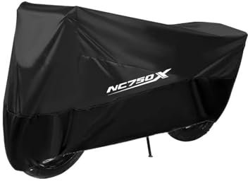 Allwetter Motorradabdeckung Für NC750X NC 750 X Motorrad-Schutzhüllen Wasserdicht Regen- Und Staubdicht(Schwarz,XXXL for 220cm)