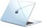 EooCoo Compatible for MacBook Air 13 inch Case M4 M3 M2 2025 2024 2022 Release [Official Sky Blue Match] Model A3240 A3113 A2681, Plastic Hard Shell Mac 13.6 Cover - Crystal Sky Blue