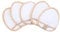 Waschies Reusable Makeup Remover Mini Glove Pads – Pack of 5 in White/Beige - Washable, Soft & Hypoallergenic, Gentle Cleansing For All Skin Types - Alternative to Cotton Pads & Wipes