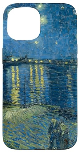 Hülle für iPhone 15 Sternennacht über der Rhone von Vincent Van Gogh