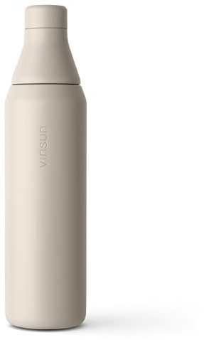 Vinsun Borraccia Termica 750ml in Acciaio Inox - Apertura per Bere, Apertura di Riempimento, Senza Perdite, Senza BPA - Bottiglia Termica Acqua