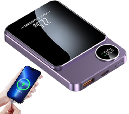 20000mah Magnetische Powerbank,Drahtloses Lade Pad,Magnetische Schnelllade Powerbank,Für Mobiltelefone Computer Tablets Laptops Smartwatches Schreibtisch Tisch Zuhause