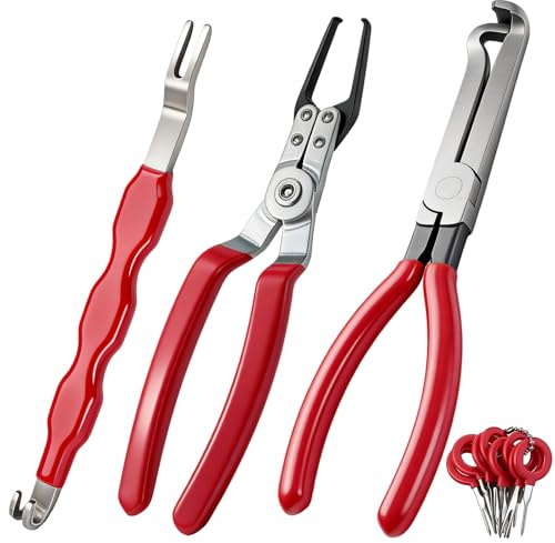 Lot de 4 outils de déconnexion électriques pour voiture - Extracteur de prise électrique pour réparation de voiture