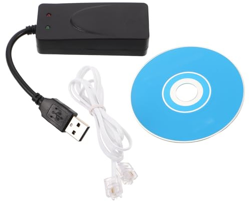 Vaguelly USB zu Ethernet Adapter 56k Fax Modem für Faxgeräte und Computer mit Dualen USB Anschlüssen Abs Material und Tragbarem Design für Büro und Geschäftsumgebungen