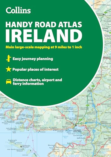 Collins Handy Road Atlas Ireland: Handy map of Ireland using clear and detailed mapping
