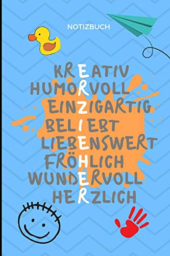 ERZIEHER NOTIZBUCH: A5 Notizbuch liniert als Danke Geschenk für Erzieher und Erzieherin | Abschiedsgeschenk | Geburtstag | Planer | Terminplaner | Kindergarten | Kita