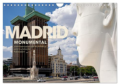 MADRID MONUMENTAL - Atemberaubende Architektur und kunstvolle Fassaden (Wandkalender 2026 DIN A4 quer), CALVENDO Monatskalender: Baukunst der Weltmetropole Madrid (CALVENDO Orte)