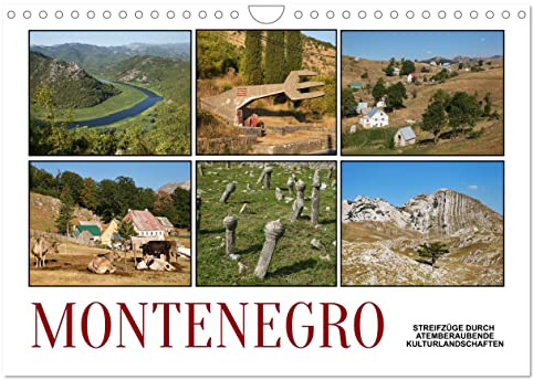 Montenegro - Streifzüge durch atemberaubende Kulturlandschaften (Wandkalender 2026 DIN A4 quer), CALVENDO Monatskalender: Der kleine Balkan-Staat ... und Küstenlandlandschaften (CALVENDO Orte)