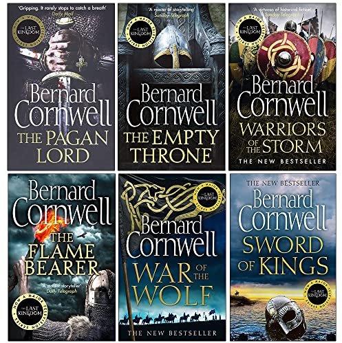 The Last Kingdom Warrior Chronicles Saxon Tales Series 7-12 Books Collection Set by Bernard Cornwell (Sword of Kings, War of the Wolf, The Flame Bearer, Warriors of the Storm & More)