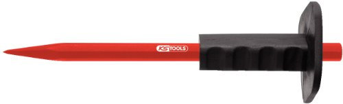KS Tools 156.0517 Spitzmeißel mit Handschutzgriff, 8-kant, 350mm