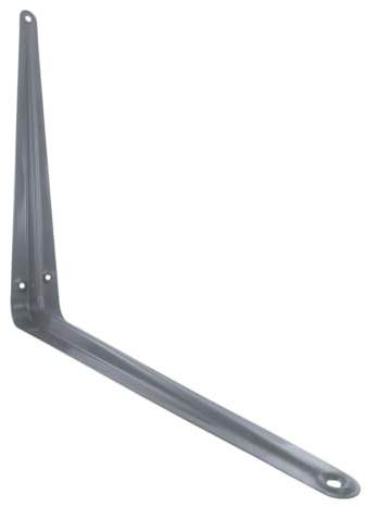 Merriway® BH00233 (20 Pcs) London Style Shelf Brackets, Grey 350 x 300 mm (14 x 12 inch), Load 20 kilogram - Pack of 20 Pieces