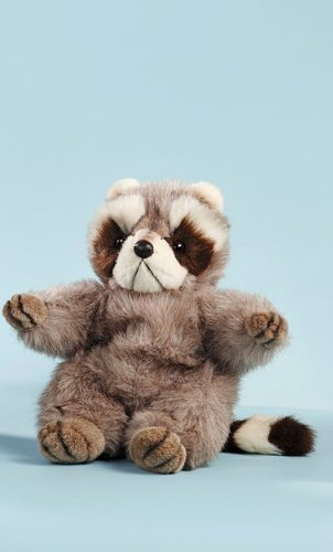 EBO 18935 - Kuschelwaschbär, 35cm, braun melierter Plüsch