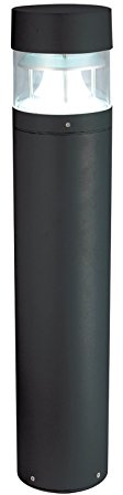 Saxby Zone 12.3W Matt Black Die Cast Aluminium IP65 Outdoor Garden Bollard Light