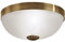 EGLO Deckenlampe Imperial, 2 flammige Deckenleuchte Vintage, Rustikal, Wohnzimmerlampe aus brüniertem Metallguss und satiniertem Glas in Weiß, Küchenlampe, Flurlampe Decke mit E27 Fassung