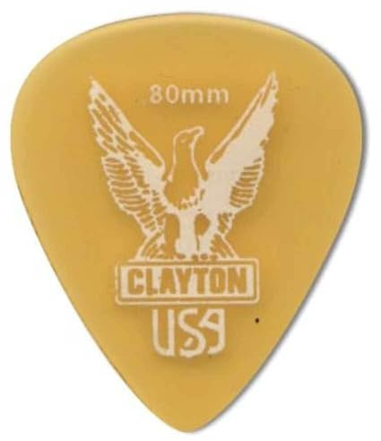 Plektrum Ultem Gold Standard 351 Form 0,80 mm, transparent gold, 12 Stück