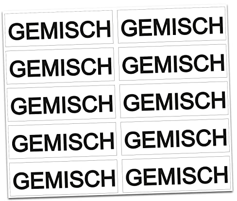 Finest Folia 10 x Aufkleber Kraftstoff Kennzeichnung Tankdeckel Auto Hinweis Brennstoffe AdBlue Benzin Gemisch Diesel Wasser Super (R022-06 Gemisch)