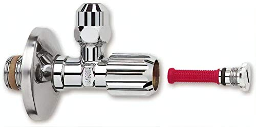 Schell 054310699 Comfort Robinet d'angle en laiton avec filtre et tige longue Chromé Ø 54 mm