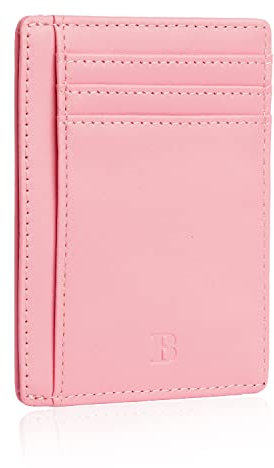 Bronzi Portafoglio Portafoglio Donna Piccolo Sottile e Elegante - Blocco RFID - Nero In Pelle di Alta Qualità - Porta Tessere Porta Documenti Porta Carte Di Credito - Design 2022