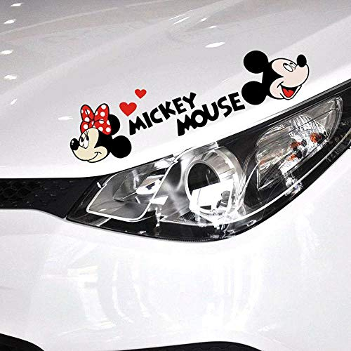 Minnie Mouse Wandtattoo Niedliche Cartoon Mickey Mouse Minnie Auto Aufkleber und Aufkleber Autozubehör Auto Aufkleber