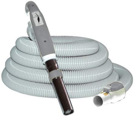 SACH Zentralstaubsauger Saugschlauch PLUS mit Ein/Ausschalter und Saugkraftregulierung für VAC Digital geeignet, Anschluss für Zubehör 32 mm, Anschluss für Saugdose 37 mm Größe 8m