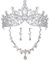 Tiara Kristallkrone für Bridal, Prinzessin Diadem Hochzeit Tiara Crown für Hochzeit Abschlussbälle Proms Festzüge Parties Geburtstag